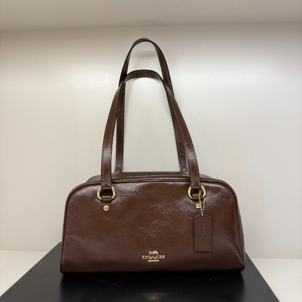 NEW‼️Coach Sydney Shoulder Bag CFP00 crinkle leather/Gold/Maple $350